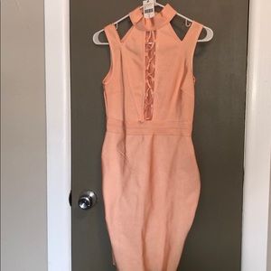 NWT Peach Bandage Dress